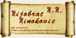 Mijobrat Minoković vizit kartica